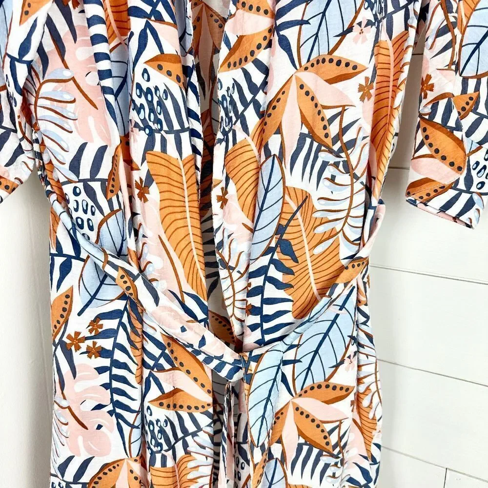 Smash + Tess Out of Office Duster Size Small NWT Tahiti Sunrise Coverup